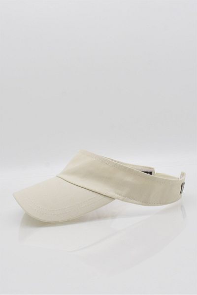 Külah Women's Beige Tennis Visor Cap Summer Sports Beach Hat