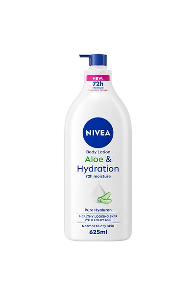 NIVEA NIVEA Aloe & Hydration Body Lotion, Aloe Vera, Normal to Dry Skin, 625ml