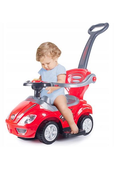 Cady One 3 in 1 Ride On Car Toy for Kids with Barrier and Backrest, Adjustable