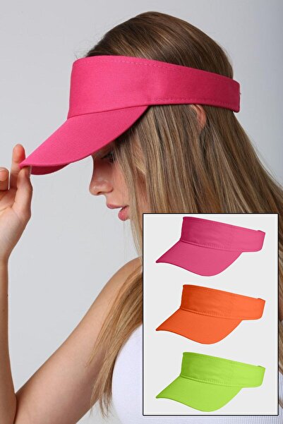 Külah Pachet de 3 șepci de tenis din bumbac - Vizor de protecție solară și șa...