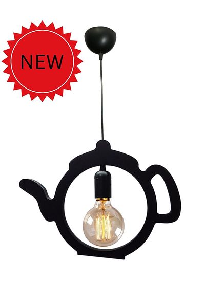 UTKU TASARIM Bymm66 Black Teapot Office Cafe Bar Hotel Ceiling Lamp Modern Pendant Lamp Chandelier