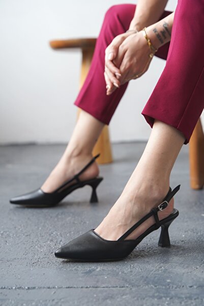 MODAADAM Жіночі туфлі на підборах Erica - чорні-шкіра