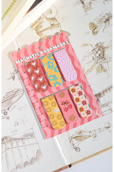 GÖKÇETasarım "Magnetic Book Setting Set / Vibes Magnetic Bookmark /"