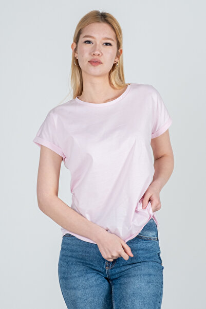 Kyron Γυναικείο μπλουζάκι από 100% βαμβακερό ριγέ χαμηλό μανίκι - με διαφορετικές επιλογές χρωμάτων