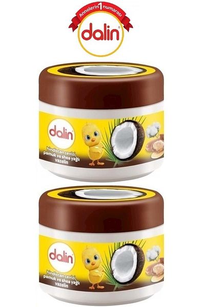 Dalin Dalın Vaseline 100ml Coconut Cotton and Shea Oil Set of 2 Pack