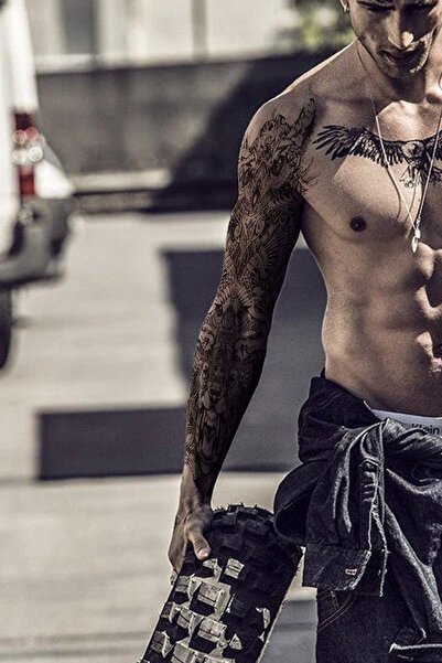 SERRANO Geçici Kol ve Bacak Kaplama Dövmesi / Tattoo