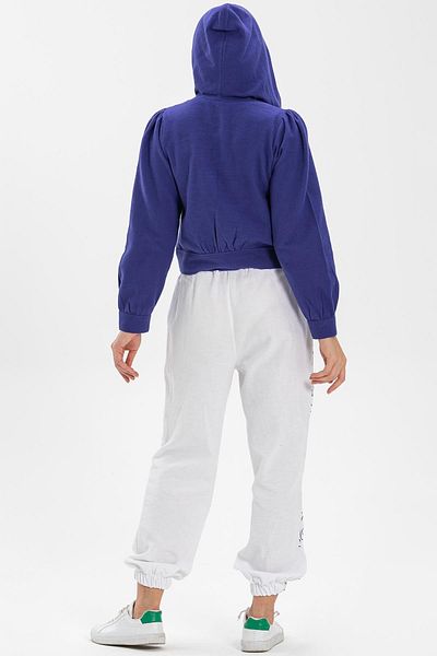 Eliş Şile Bezi İrem Printed Flannel - Autumn and Winter White Byz Trousers