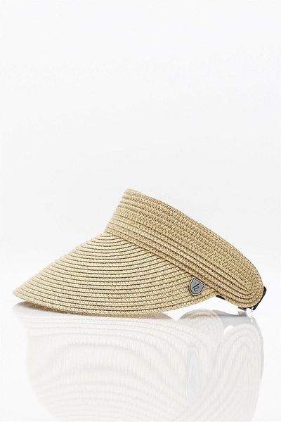Külah Women's Wide Brim Visor Straw Beach Hat