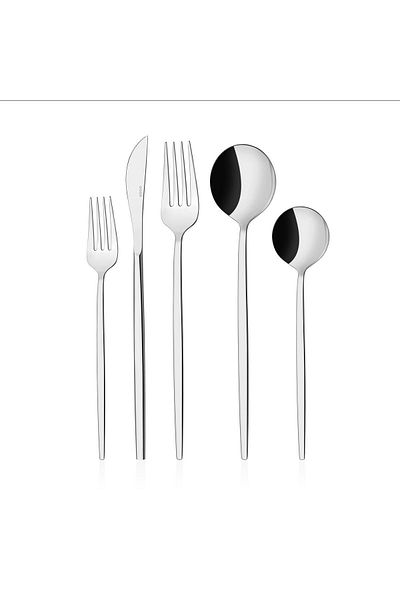on-on Aris Modern Look 30 Piece Fork Spoon Knife Set 18/10