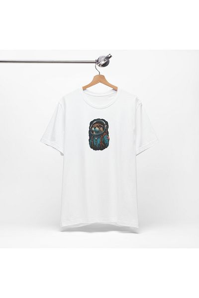 IVART Unisex Astronaut T-Shirt 100% βαμβακερό κοντομάνικο μπλουζάκι με στάμπα