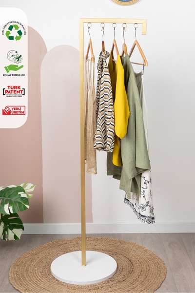 Fec Reklam Piazza Metal Ayaklı Askılık Konfeksiyon Askılığı Elbise Askılığı K...