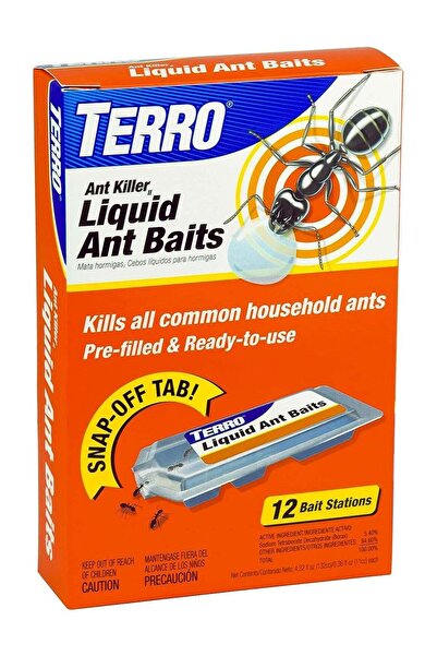 TERRO مبيد النمل السائل TERRO T300B، 12 محطة طُعم