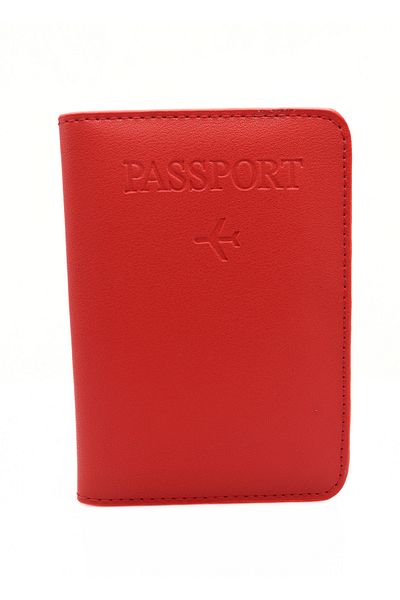 GUZZYLife Vegan Leather Credit Card Holder with Money Compartment Red Passport Case Passport Holder