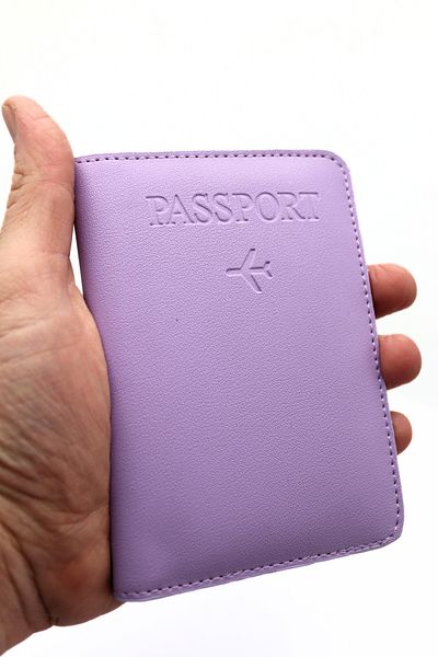 GUZZYLife Vegan Leather Credit Card Holder Lilac Passport Case with Money Compartment Passport Holder