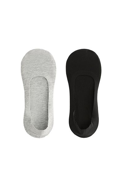Oysho 2 çift pamuklu karışımlı medium cut görünmez çorap
