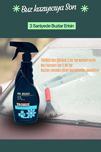 TROBUS Buz Çözücü Sprey Don Ve Buzlanmaya Karşı Etkili Çözüm – Sprey 500 ml