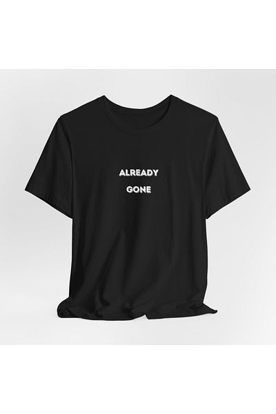 IVART Already Gone Printed unisex -100% βαμβακερό κοντό μανίκι με κανονικό μπλουζάκι-καλό