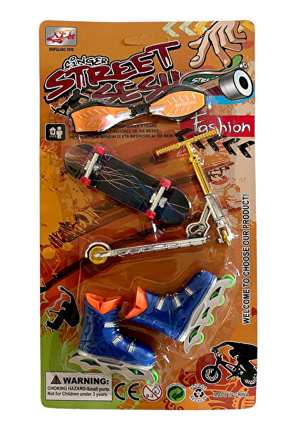 UDATOYS Parmak Kaykay Paten Scooter Mini Finger Skateboard Seti 10Cm