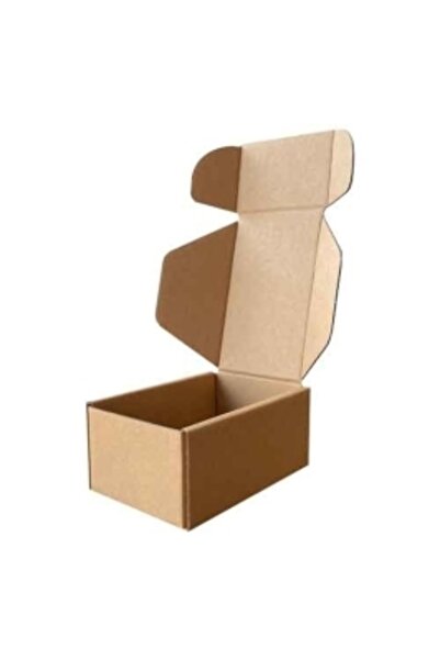 Kolicim 10x7x4,5cm Kilitli Kutu - 0,1 Desi Kutu - Tek Oluklu Kutu - Kraft - 2...