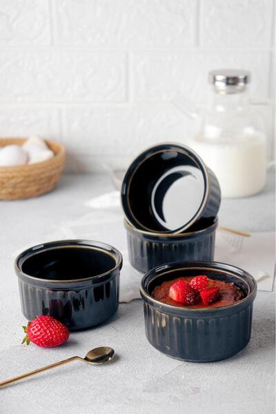 HOMENIVA 4 Hologram Porcelain Soufflé Dish – Oven Airfryer Microwave Dish