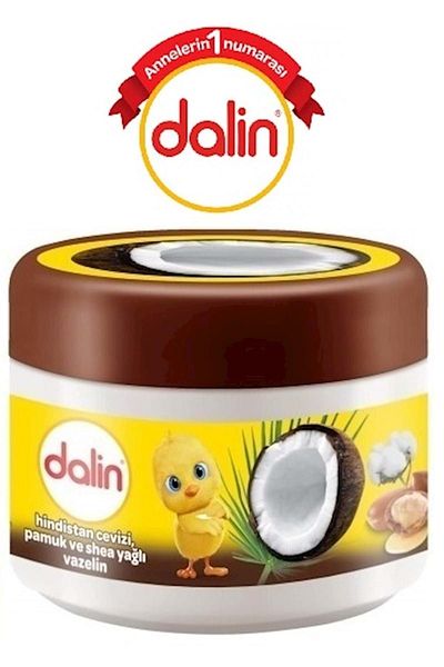 Dalin Dalın Vaseline 100ml Coconut Cotton and Shea Oil Set of 2 Pack