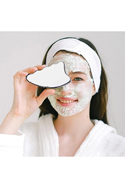 Naturachi Metal Yüz Masaj Aleti Face Guasha Face Yoga Dalgalı Graston Aparatı