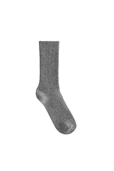 Oysho % 15 cashmere % 10 yün classic çorap