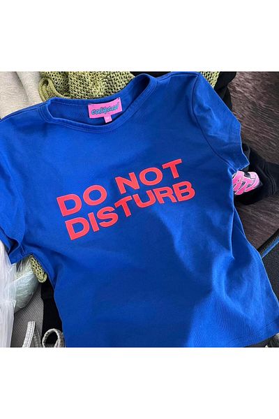 1blood NU DISTURBĂ CROP BABY TEE BLUZ