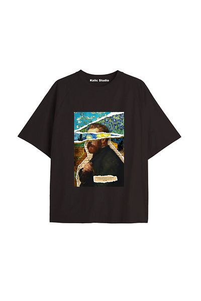 Kalic Studio Unisex Van Gogh Printed Oversize T-shirt