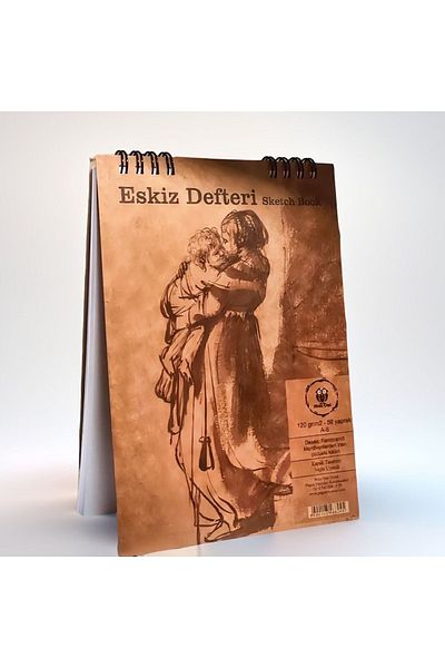 Pagos Yayınları Black Spiral A5 Sketchbook - 50 Yp/120 Gr