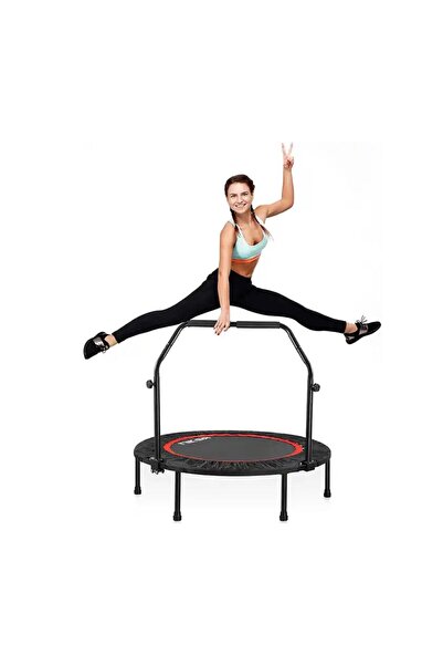 Naturachi Trambolin 100 cm Fitness Ev Tipi Tutma Kollu Trampoline