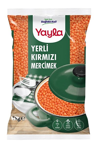 Yayla Yerli Kırmızı Mercimek 1 kg