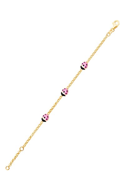 Diamond Line-Gülaylar 14 Ayar Sarı Altın Bileklik