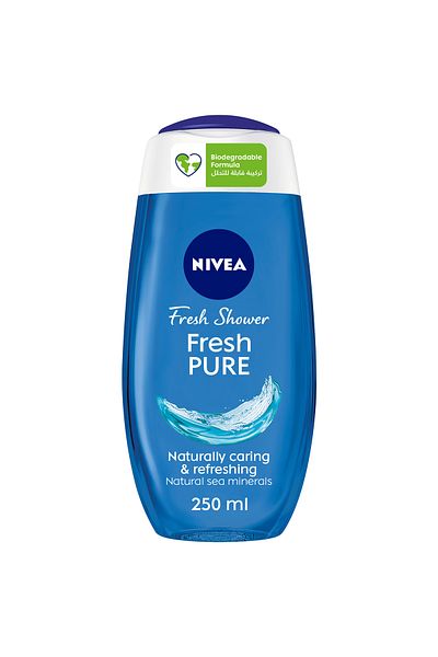 NIVEA NIVEA Fresh Pure Shower Gel, Sea Minerals, Aquatic Scent, 250ml