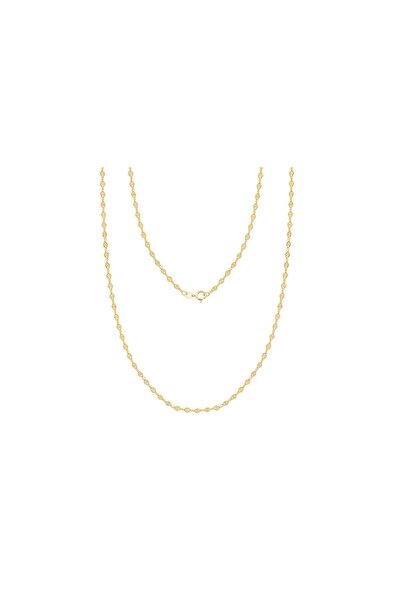 Diamond Line-Gülaylar Kadın Sarı Zincir Altın Kolye