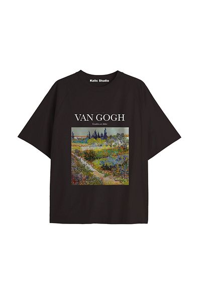 Kalic Studio Unisex Van Gogh Printed Oversize T-shirt