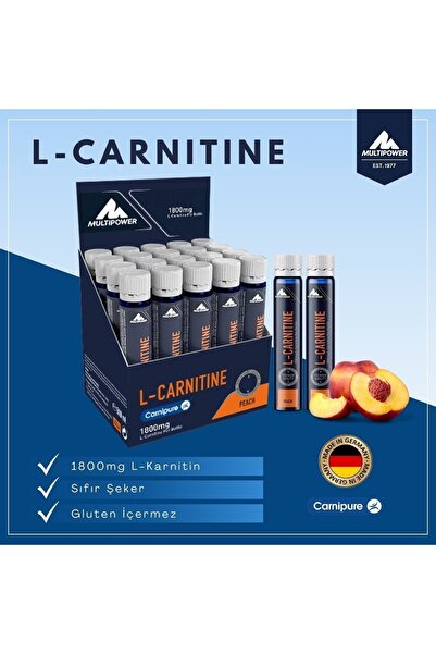 Multipower L-carnitine Liquid 20x25 Ml Şeftali Aromalı