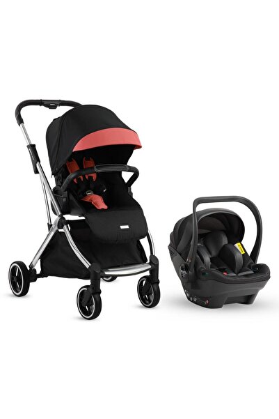 Kraft Kenya i-size Travel Sistem Bebek Arabası  - Siyah Pembe