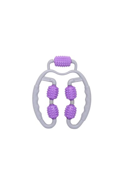 Naturachi Cellulite Massage Roller 5 Knob Massage Apparatus Purple Color