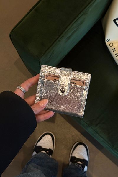 klovi Shiny Faux Leather Wallet