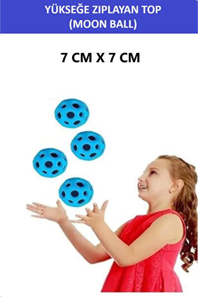 ZETCONCEPT MOON BALL (YÜKSEĞE ZIPLAYAN TOP) - 7 CM - SÜPER EĞLENCELİ UZAY TOPU - SPACE BALL - BOUNCY BALL