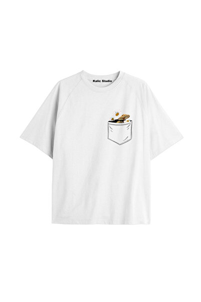 Kalic Studio Tricou de damă, cu imprimeu special, colorat, supradimensionat, ...