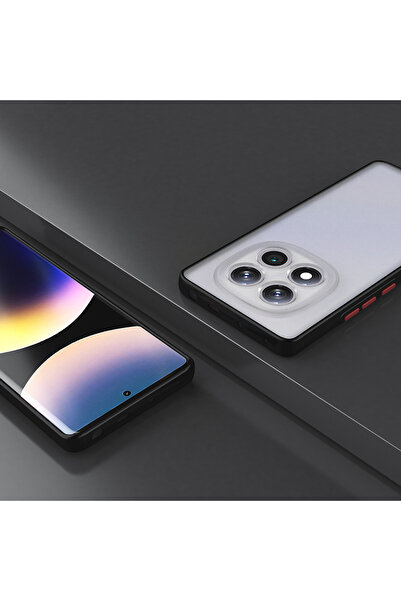 m.tk moveteck Xiaomi Redmi Note 14 Pro 4G Kılıf Mat Parmak izi Yapmaz Kamera Korumalı Renkli Tuşlu Silikon Kapak