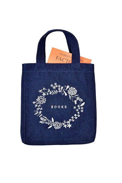 Casa Di Denim Sinem Akay Körüklü Jean Kitap Çantası Denim