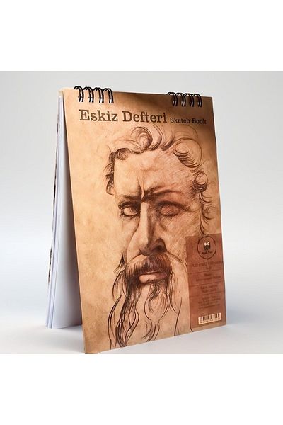 Pagos Yayınları Black Spiral A5 Sketchbook - 50 Yp/120 Gr