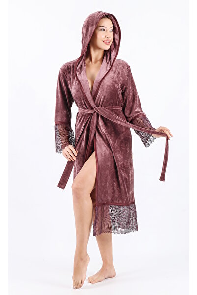 Nuşa الساتان الأنابيب الدانتيل مقنعين الخيزران القطن خلع الملابس