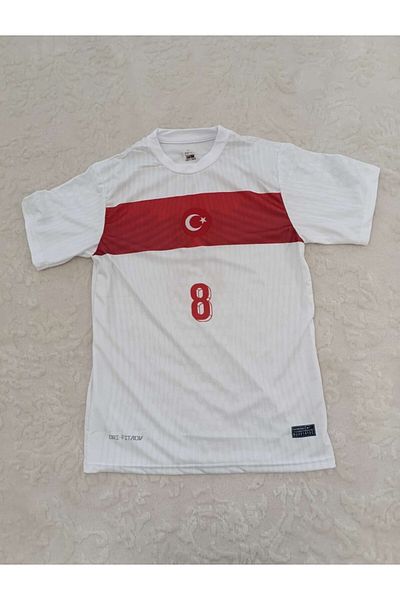 After Party Sezonul 2024-25 Turcia ârda gülêr numărul 8 tricou pentru copii set de 4 (alb) AG