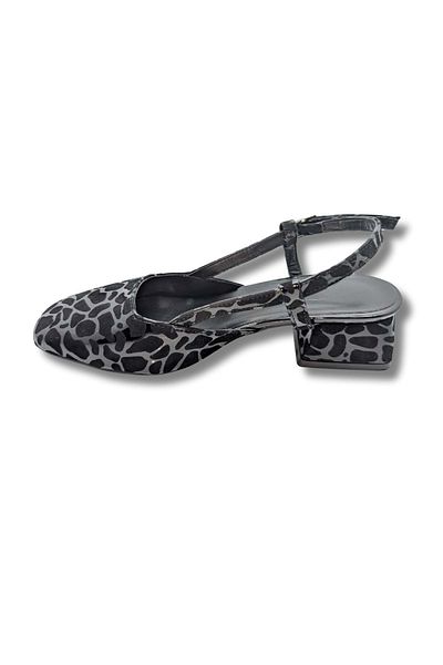 ÇİĞDEM KUNDURA Bellezza - Leopard Patterned Faux Leather Women's Heeled Sandals