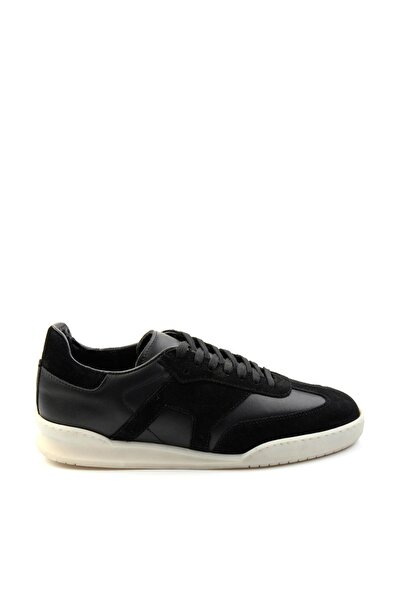 Bambi Siyah Hakiki Deri Erkek Sneaker E01442500102