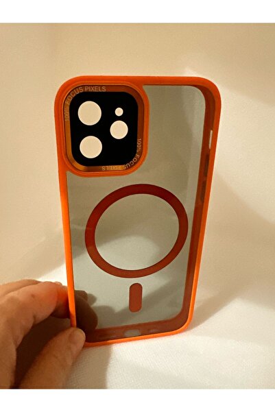 İPHONE 12 FOCUS PİXEL MAGSAFE Turuncu